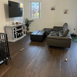 Couch and leg rest