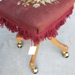 Antique Piano Stool - -