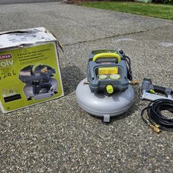 Air Compressor With Nail Gun