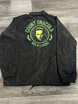 Men’s Creepy Co Count Dracula Bela Lugos Windbreaker Jacket X-Large 