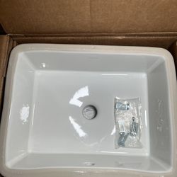 KOHLER Verticyl White Undermount Bathroom Sink K-8189-0