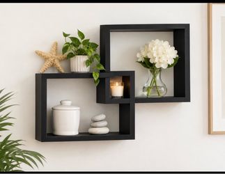 Interlocking wall shelves