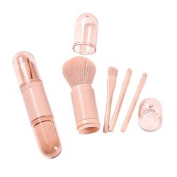 NEW — Makeup Brush Set 4-in-1 for Portable, Flawless Makeup