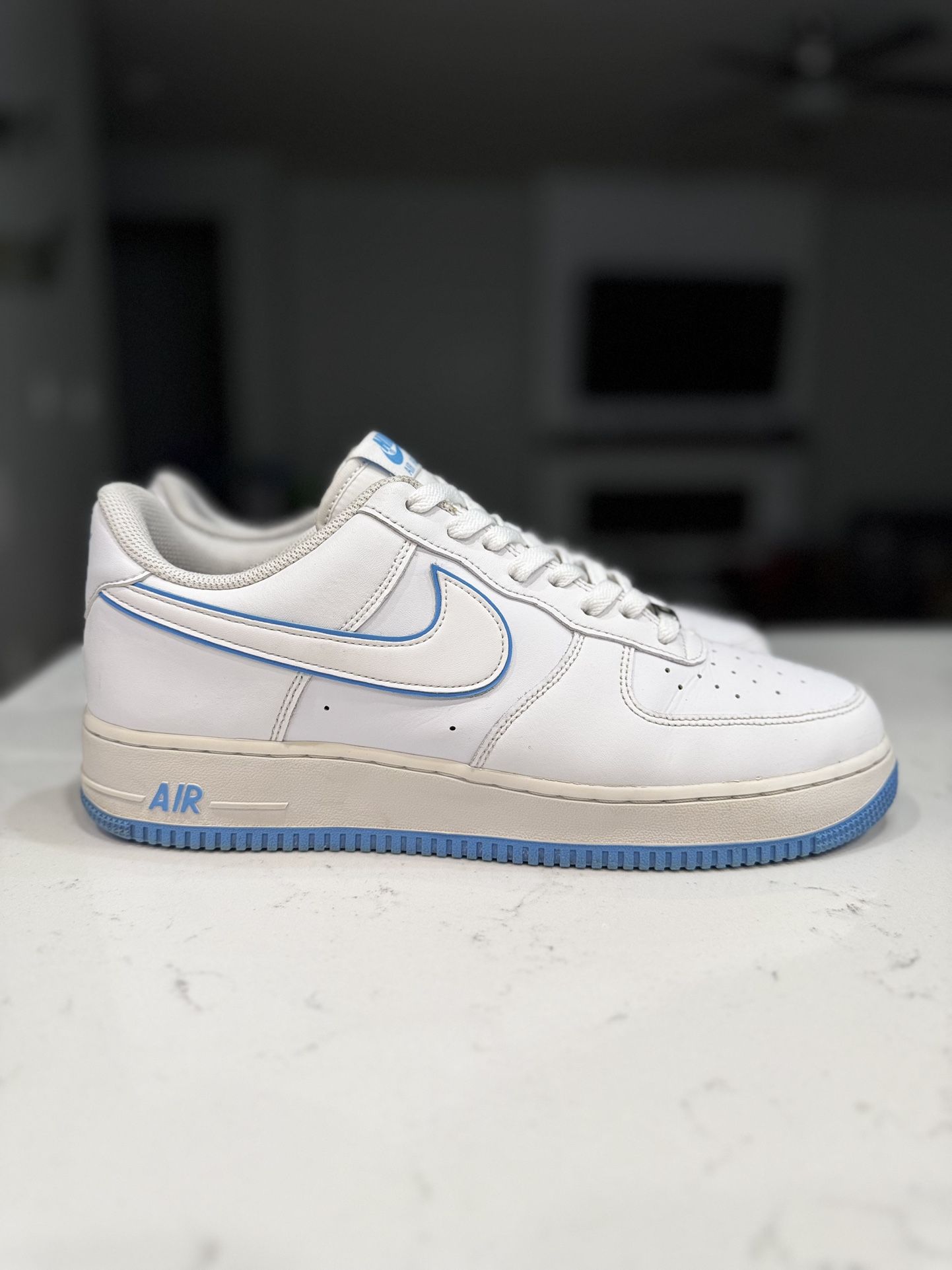Nike Air Force 1 ’07 – White/University Blue (DV0788-101) Men’s Size 12 / Women’s Size 13.5 ⚪️ Colorway: White / University Blue