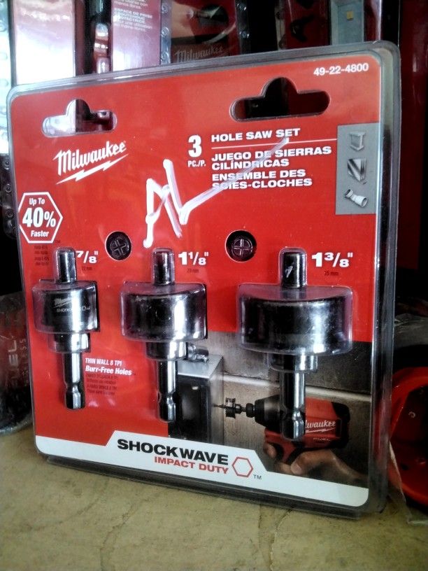 Milwaukee 3 PC./P. Hole Saw Set 