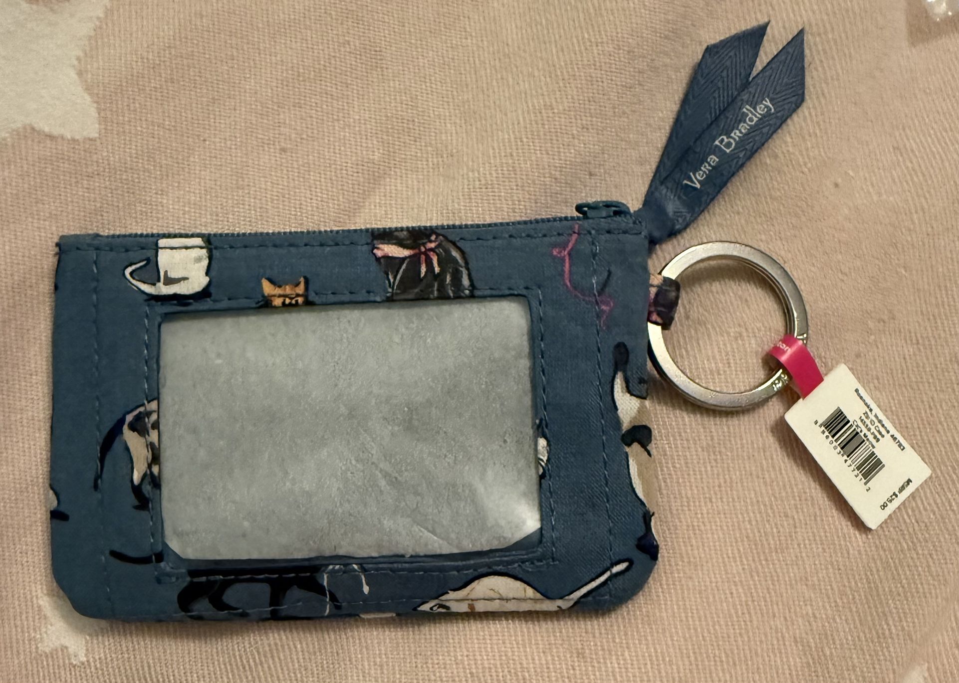 NEW Vera Bradley Zip ID Wallet “Cats Meow”