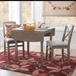 Drop leaf table (grey wash)