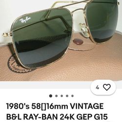 1980's Ray Ban  58□16 