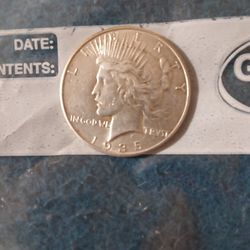 1935 -D Peace Dollar, Silver Coin.