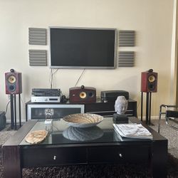 Bowers & Wilkins Red Eye Signature Speaker Pair Included Complete System 