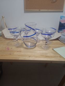 Margurita Glasses And Pitcher