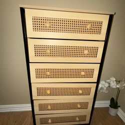 Rattan Fabric Dresser