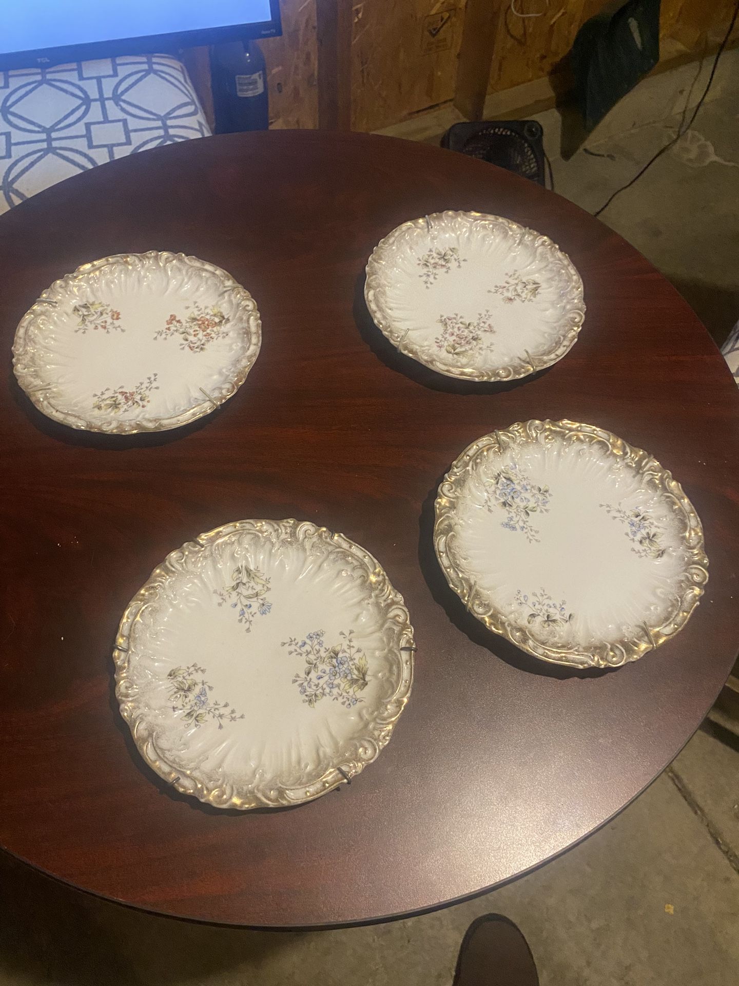 22k Gold German Made Fine China Set of 4