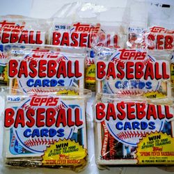 (6) Packs Of 1989 Topps Baseball Cards (39) Pic Cards Factory Sealed