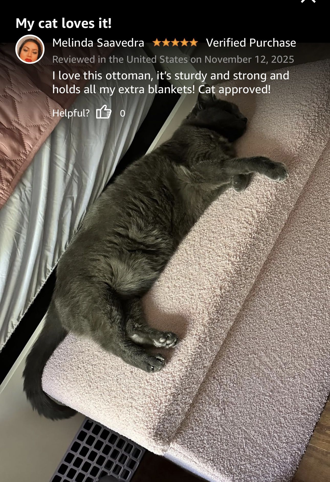 SONGMICS Storage Ottoman Bench, Storage Chest, 15 x 30 x 15 Inches, Foot Rest Stool, End of Bed Bench, Load up to 660 lb, for Living Room, Bedroom, En