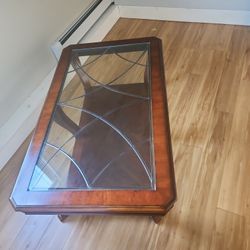 Coffee Table with glass insert