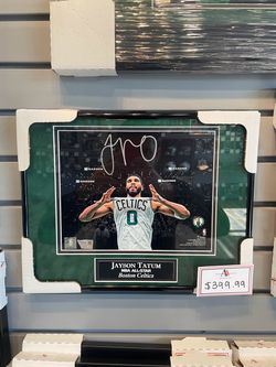 Jayson Tatum Boston Celtics Signed Spotlight 8x10 Photo Framed To 11x14; Fanatics COA