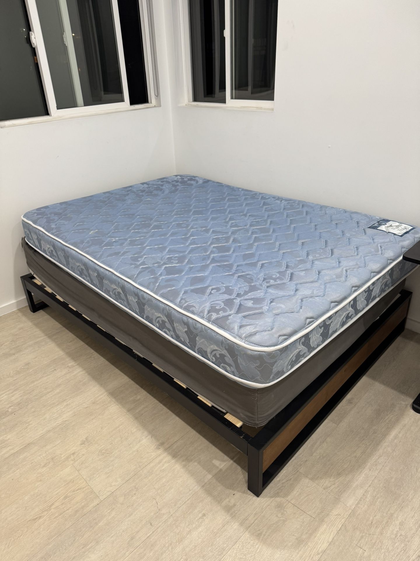 Full Size Bed Frame and Mattress