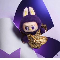New LABUBU * PRONOUNCE - WINGS OF FORTUNE Vinyl Plush Hanging Card Labubu With Clear Case Box And Online Receipt From Pop Mart 