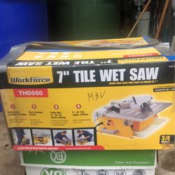 WorkForce 7” Tile Wet Saw