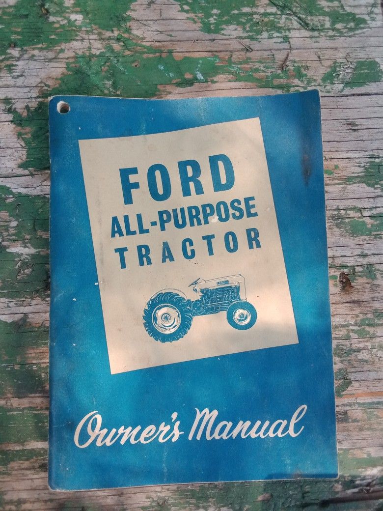Ford All Purpose Tract Owners Manual