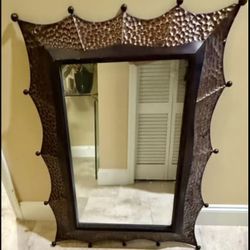 Vintage Bronze Mirror