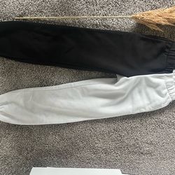Black/white sweatpants