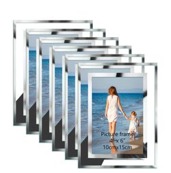 (5) 4x6 clear picture frames