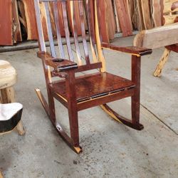 Black Walnut Wood Rocking Chairs 