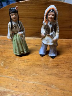 Antique small Indian American figurines