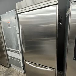 Kitchen Aid Bottom Freezer Built In 36 Inch Refrigerator 