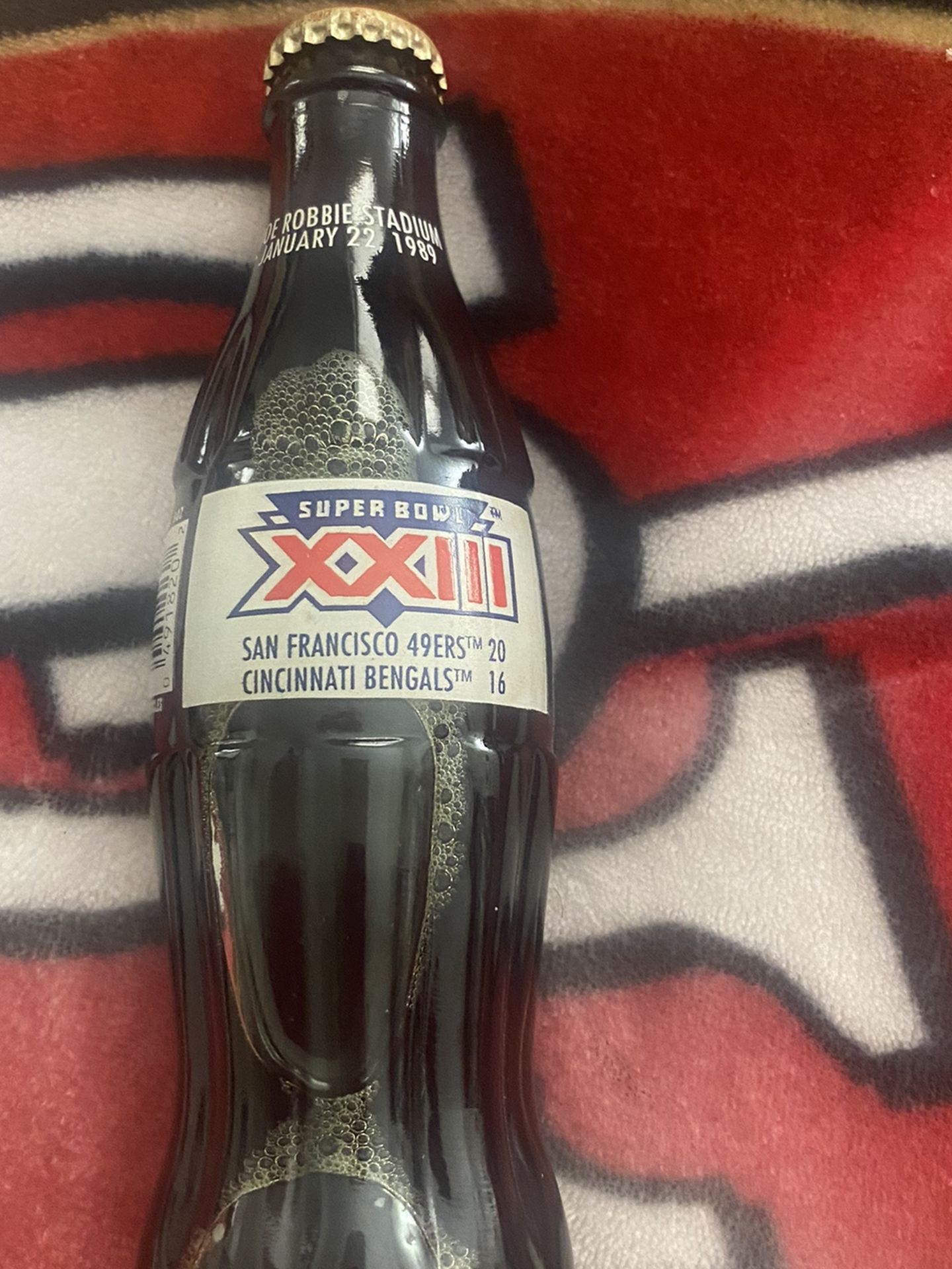 Super Bowl “23” 1989 49ers VS Bengals Coke Cola bottle (Collector’s Item )Make Offer