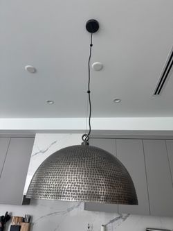 Crate & Barrel Rodan 24” Hammered Pendant Light