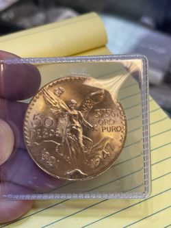 Mexican 50 Peso Coin Pure Gold
