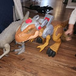 Big Dinosaurs And A Dinosaurs Bike