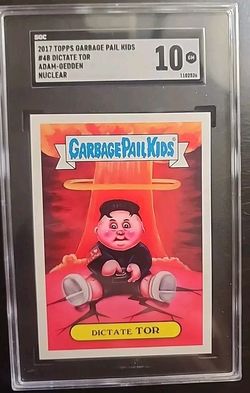 2017 Garbage Pail Kids Adam-Geddon Nuclear #4b Dictate Tor GPK SGC Gem Mint 10