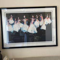 Framed Ballerina Picture