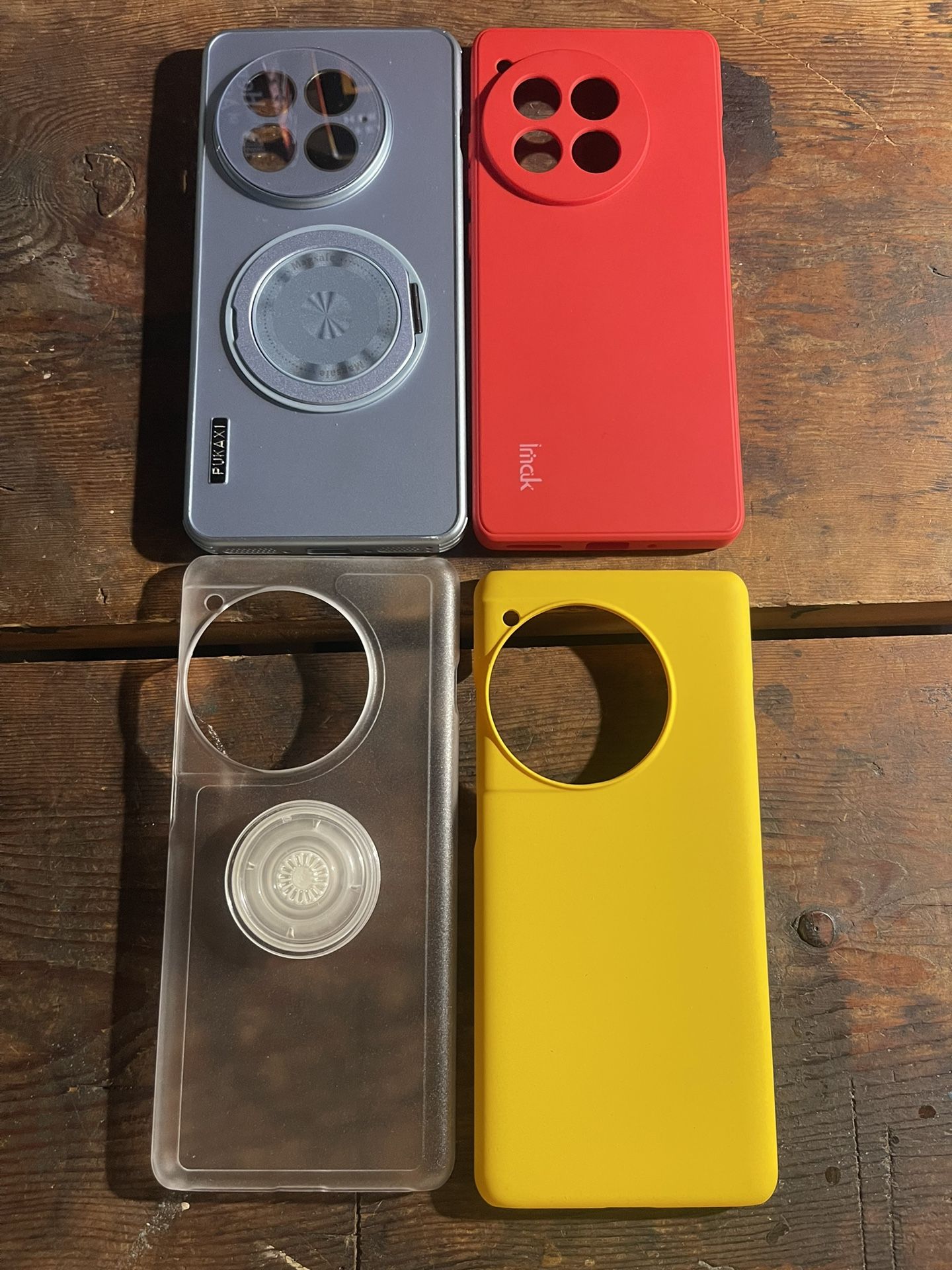 One Plus 12 Case Bundle Lot Yellow Red Clear