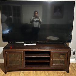TV Console With Bookshelves 