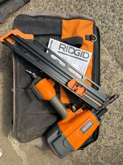 RIGID Pneumatic Nailer + 18 V cordless tools