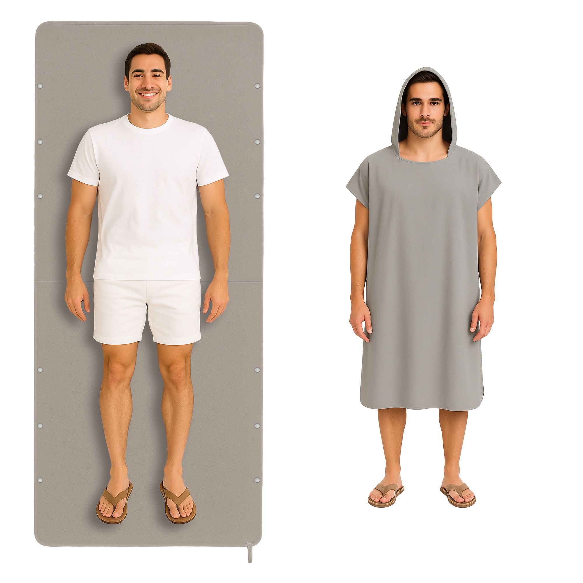 SOMERICE SURF GEAR Changing Robe Surf Poncho Beach Towel, Adult & Kids