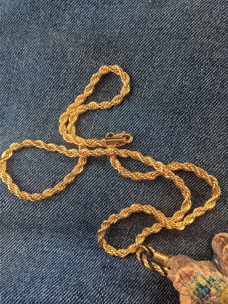 14k ,4mm, 20inch Gold Chain