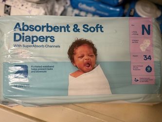 Up & Up Newborn Diapers Size N 34 Count
