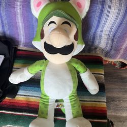 Cat Luigi Super Mario Bros. 24” Plush 2020 Good Stuff Nintendo