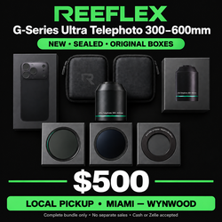 REEFLEX Ultra Telephoto 300–600mm Kit for iPhone 17 Pro Max — 7 Items