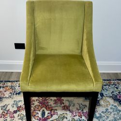 Monarch Easy-Care Velvet Wingback Chair