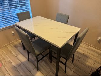 Marble Table and Chair Set