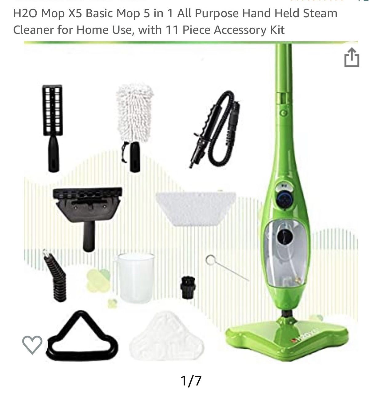 H2O Mop X5 All purpose hand held steam Cleaner for home