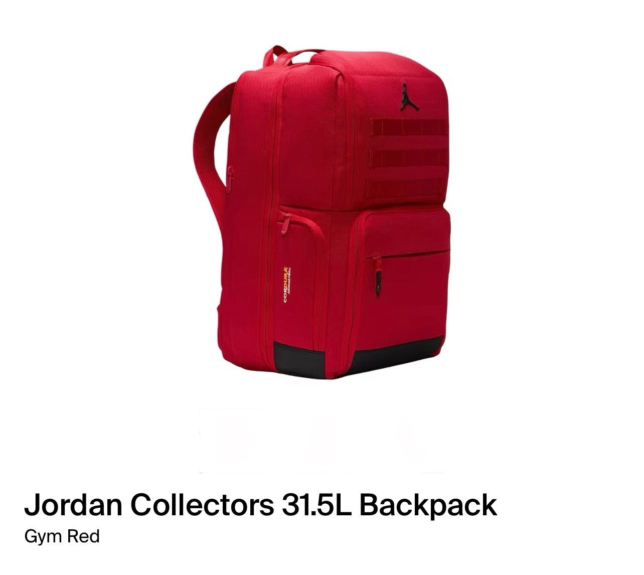 Nike Air Jordan Collectors 31.5L Backpack Gym Red MA0944-R78