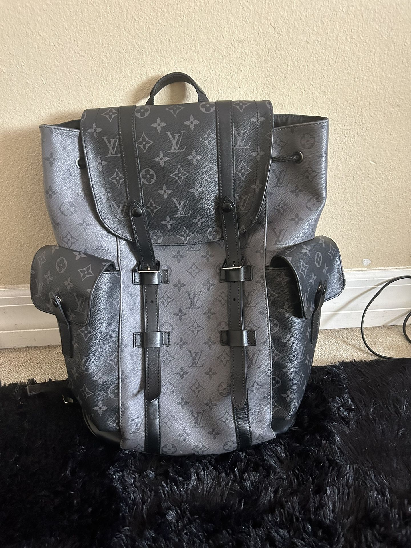 Black LV Men’s Backpack